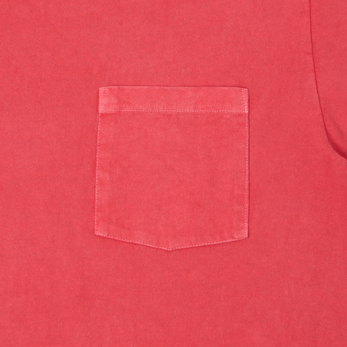 Whitesville Pigment Dye Pocket T-Shirt - Red