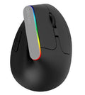 Mandotos wireless mouse with ergonomic design and USB receiver, black with smooth surface for comfortable computer use