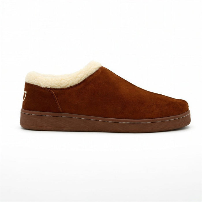 Cozy women's suede slippers from Bread's Ashton Edition with soft, comfortable interior and stylish design.