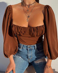Women's Chest-wrapped Long-sleeved T-shirt