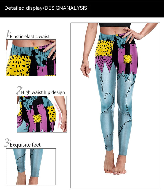 Women's Digital Print Hip Shaping Leggings