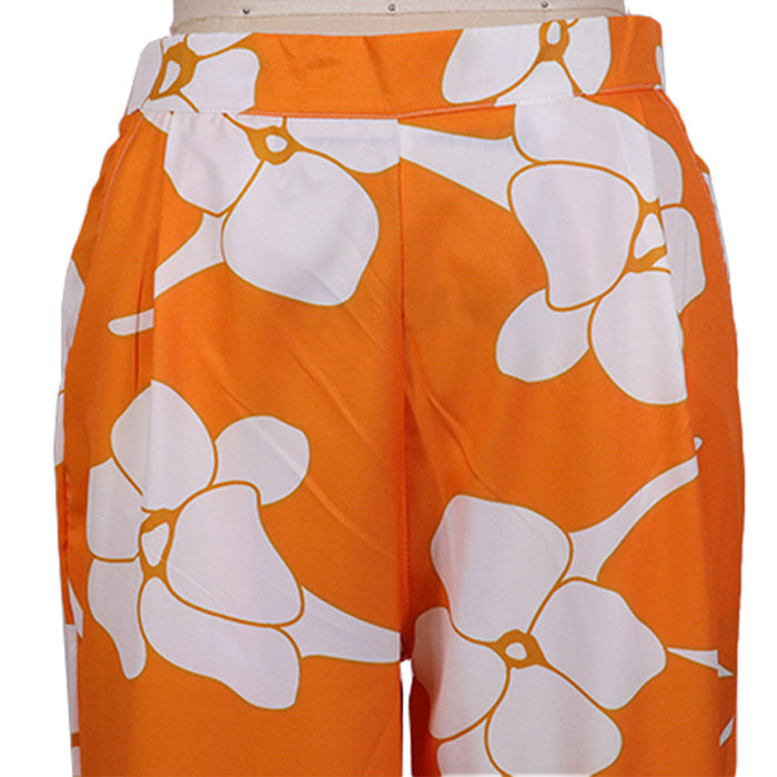 Women's Fashion Wide-leg Pants Three-piece Suit