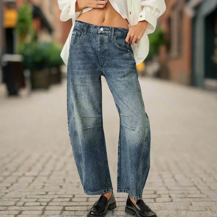 Women’s Mid Rise Wide Leg Jeans