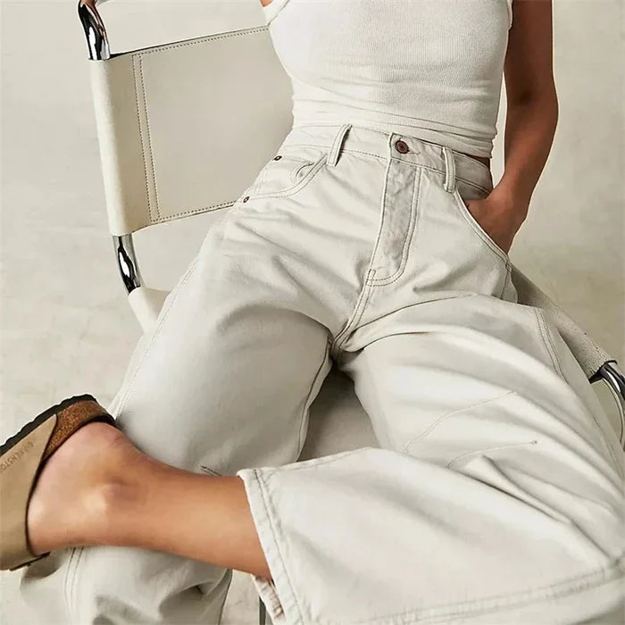 Women’s Mid Rise Wide Leg Jeans
