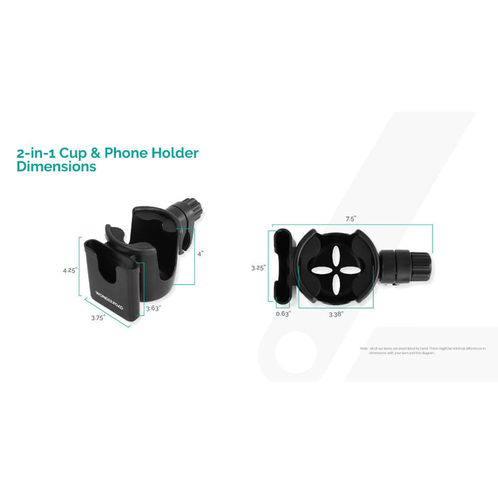 Wonderfold 2-In-1 Cup & Phone Holder