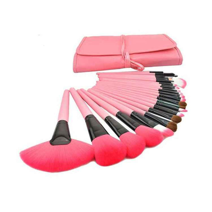 Wooden Handle Makeup Brush Beauty Tool Set