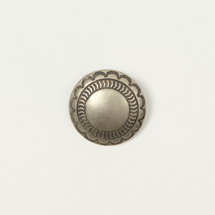 Yuketen 1 1/4" Concho Pin  - Nickel Silver