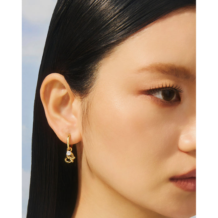 YVIS Avenue Hoop Brass Earrings