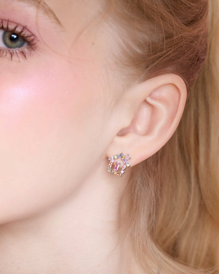 YVIS Casa Brass Stud Earrings - Casa Collection