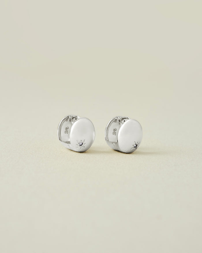 YVIS Cateye Brass Hoop Earrings - FUNDAMENTAL Mitr X YVIS