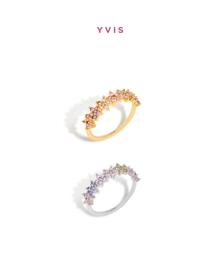 YVIS Chroma Bloom Brass Ring - Posy Collection
