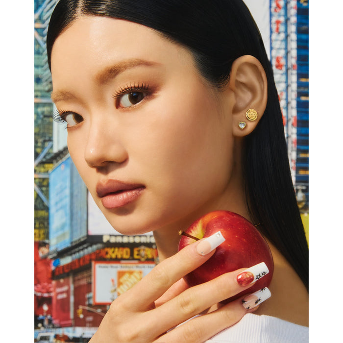 YVIS City Noise Brass Stud Earrings Set