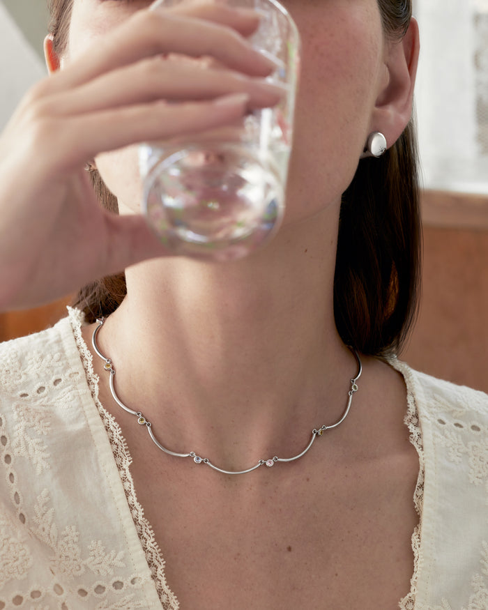 YVIS Cornice Brass Necklace - FUNDAMENTAL Mitr X YVIS