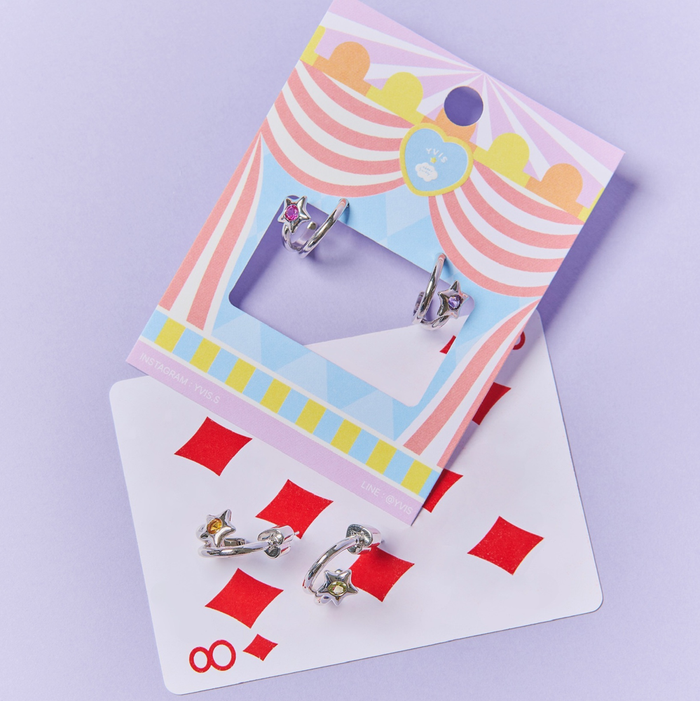 YVIS Fantasy Stud Brass Earring - YVIS X HAPPY SUNDAY