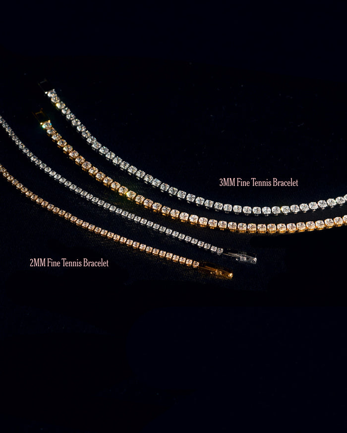 YVIS Fine Tennis Stainless Steel Bracelet (2mm) - YVIS X FABRIQUE