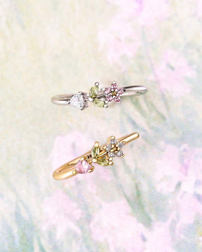 YVIS Fleur Brass Ring - Posy Collection (4-8)