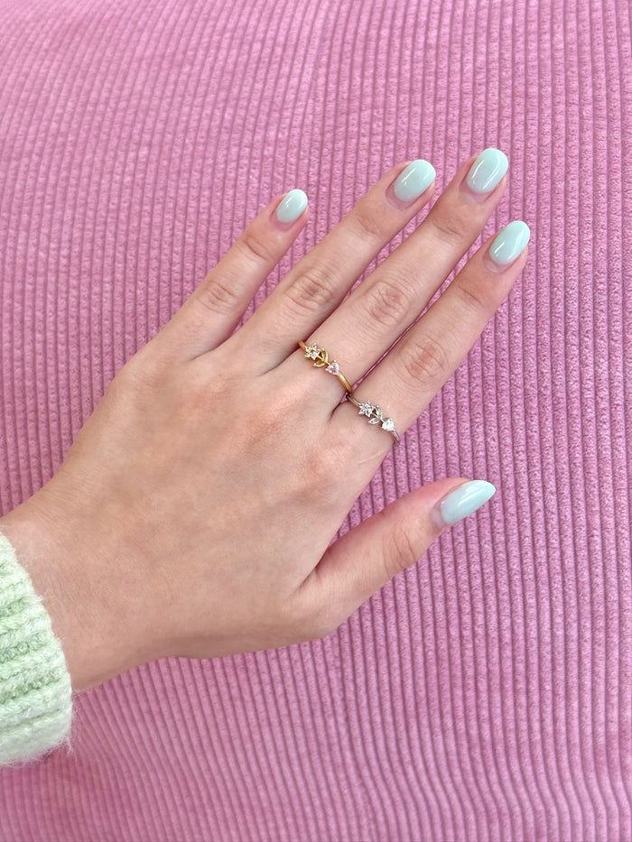 YVIS Fleur Brass Ring - Posy Collection (4-8)