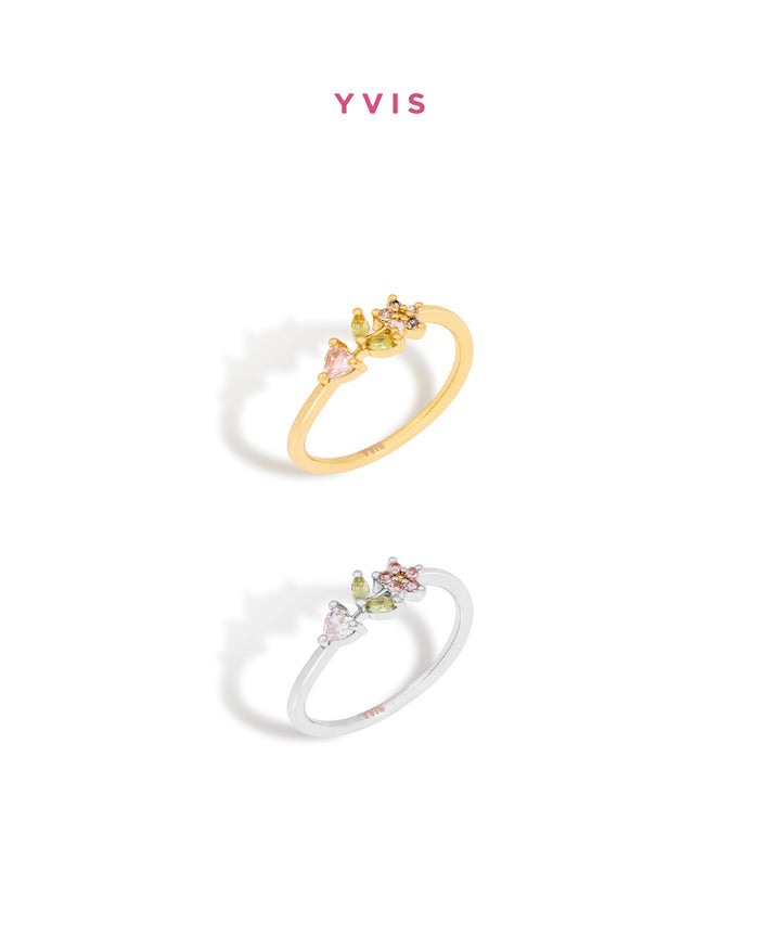 YVIS Fleur Brass Ring - Posy Collection (4-8)
