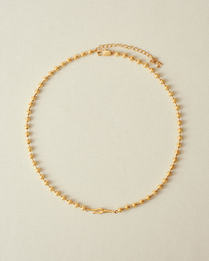 YVIS Hooked Brass Necklace - FUNDAMENTAL Mitr X YVIS