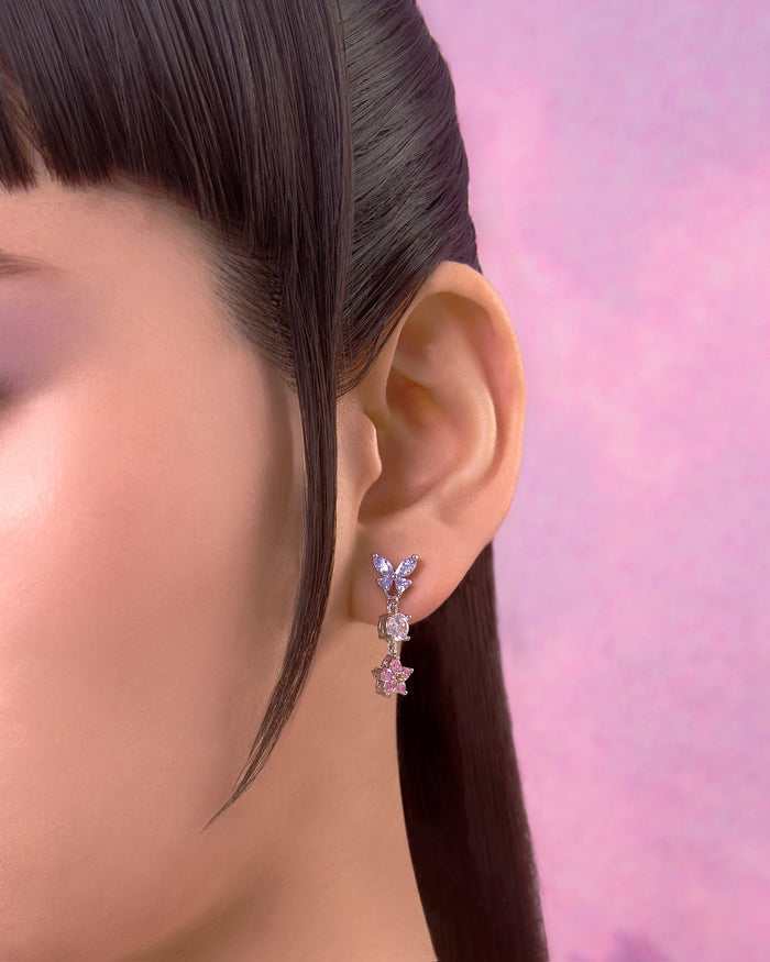 YVIS Jewel Winx Brass Drop Earrings - Posy Collection