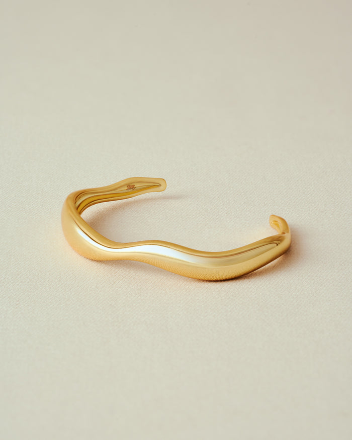 YVIS Liquid Bangle Brass Bracelet - FUNDAMENTAL Mitr X YVIS