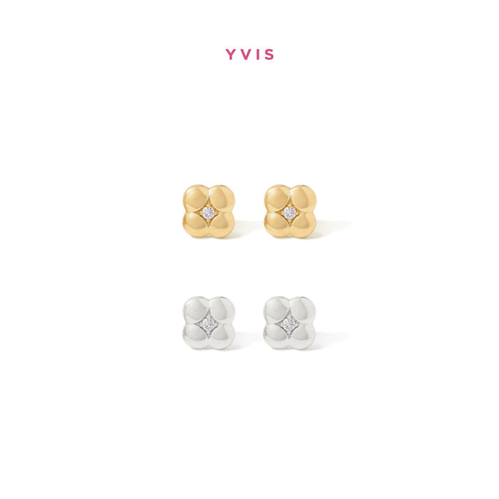YVIS Mini Clover Stainless Stud Earrings - Waterproof Collection