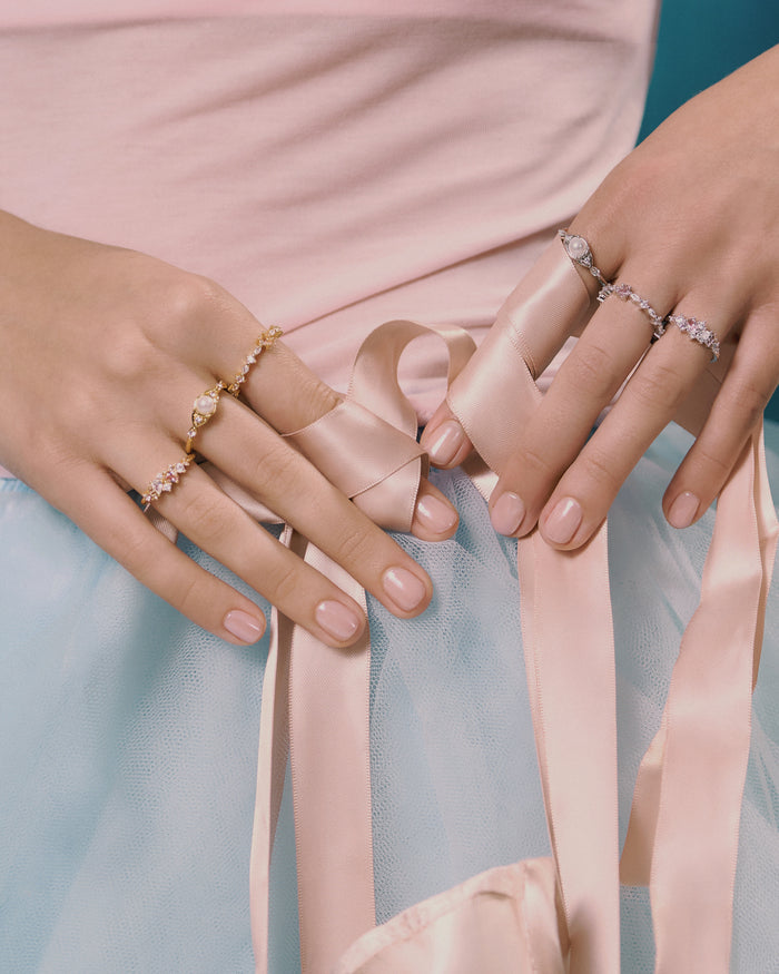 YVIS Moonlit Brass Ring - Swanlake Collection