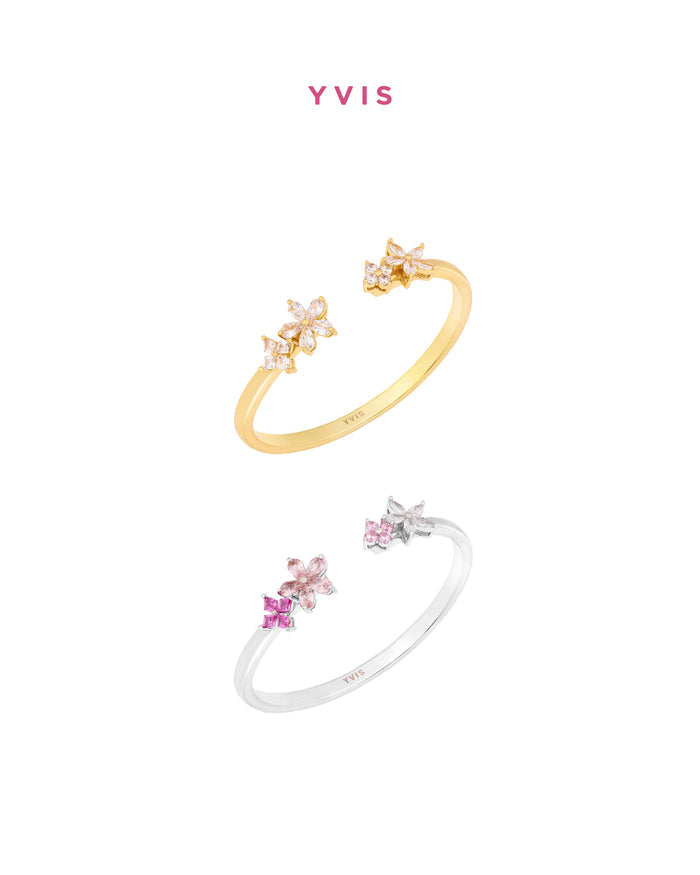 YVIS Mythic Flora Brass Bangle - Posy Collection