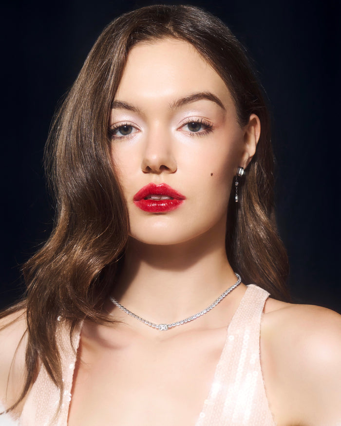 YVIS Oblong Tennis Stainless Steel Necklace - YVIS X FABRIQUE