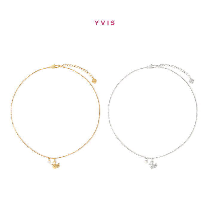 YVIS Odette Brass Necklace - Swanlake Collection