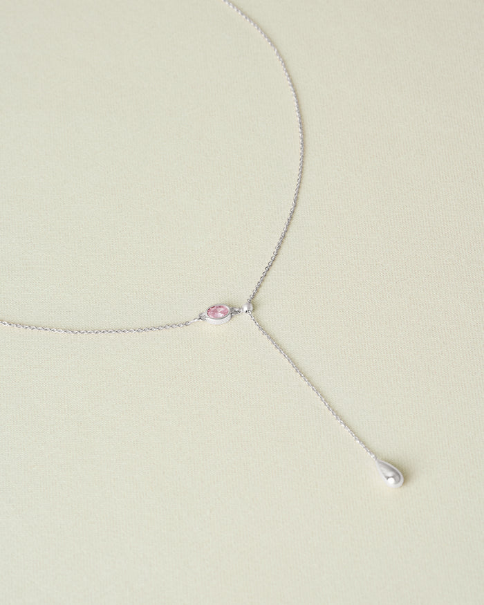 YVIS Oval Drop Brass Necklace - FUNDAMENTAL Mitr X YVIS