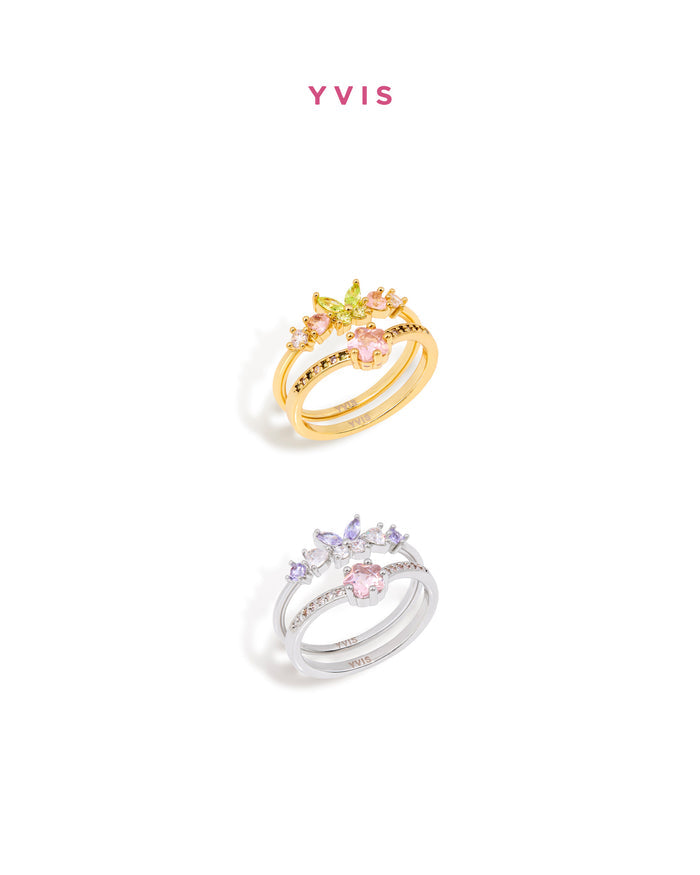 YVIS Pollen Brass Ring Set - Posy Collection
