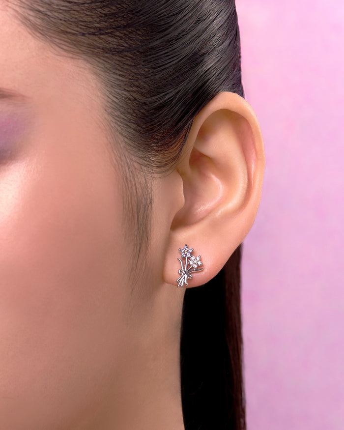 YVIS Posy Brass Stud Earrings - Posy Collection