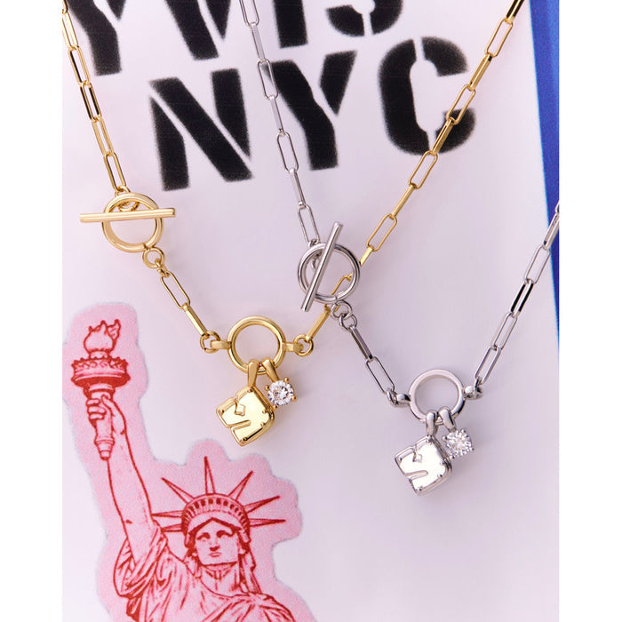 YVIS Route Brass Necklace
