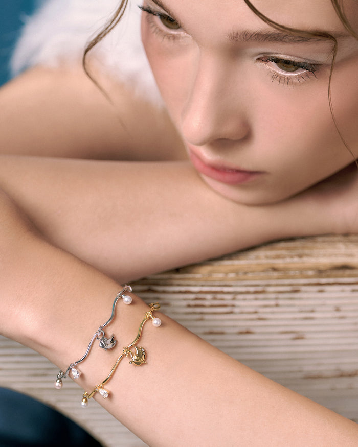 YVIS Shore Brass Bracelet - Swanlake Collection