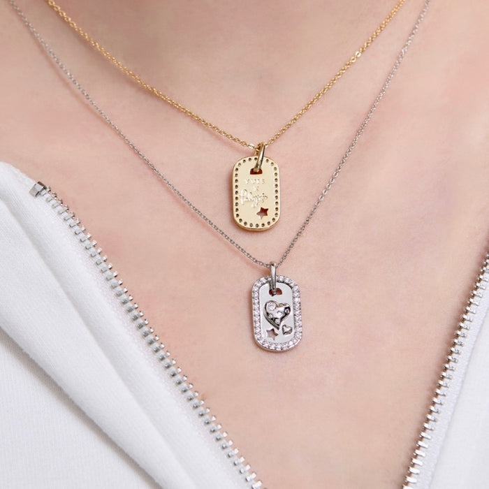 YVIS Tag Brass Necklace - YVIS Shades X Paloy H.