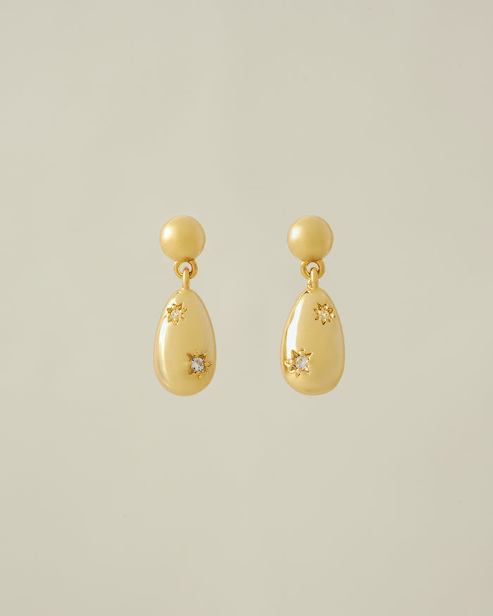 YVIS Vase Brass Drop Stud Earrings - FUNDAMENTAL Mitr X YVIS