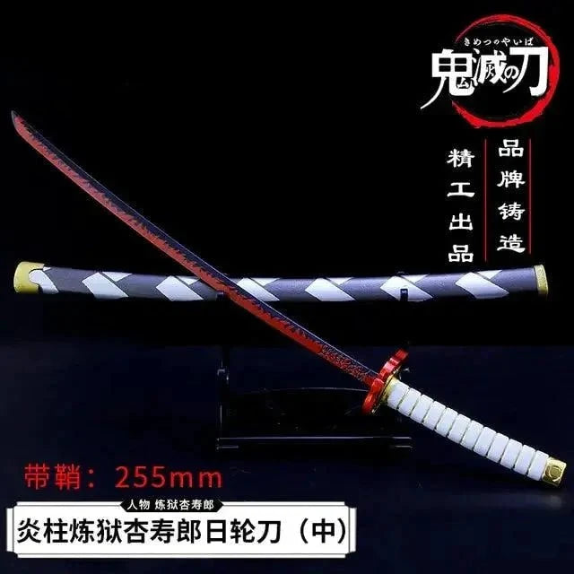 Mandotos Zenitsu Agatsuma katana toy with detailed hilt and blade, perfect for fans of Demon Slayer character collectibles.